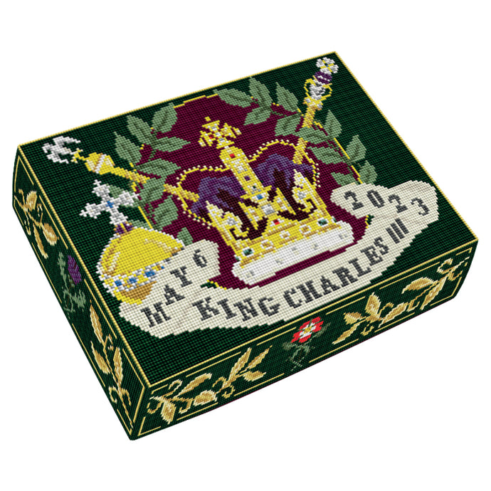 King Charles III Ornate Coronation (Green) Kneeler Kit
